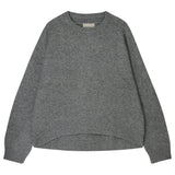 JUMPER 1234 Cashmere Lightweight Crew in Mid Grey