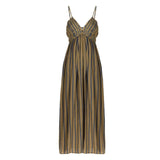 BALINA DRESS WITH PELICANO PRINT - ARMY DARK BLUE