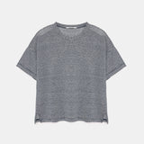 POMANDERE  Oversized Striped Cotton and Linen Jersey T-shirt