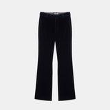 PAUL & JOE Velvet Navy Pants