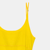 INJIRI JODHPUR YELLOW SLIP DRESS