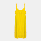 INJIRI JODHPUR YELLOW SLIP DRESS