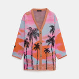 GIO GIOVANNI GEROSA Pinkish Sunset Cardigan