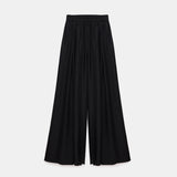 FORTE FORTE Habotai Silk Palazzo Black Pants