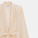 FORTE FORTE Habotai Silk Belted Jacket