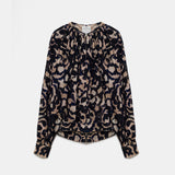 FORTE FORTE Leopard Blouse