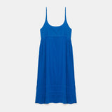 INJIRI JODHPUR BLUE SLIP DRESS