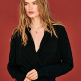 JUMPER 1234 MERINO TWISTED DRAPE POLO