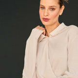 JUMPER 1234 MERINO TWISTED DRAPE POLO
