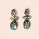 IVARENE BOUCLES D'OREILLES 'AVALON' LABRADORITE