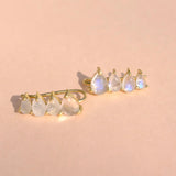 Ivarene Boucles d'oreilles 'Nacara' Pierre de Lune