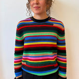 JUMPER 1234 RAINBOW TEXTURED CREW