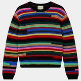 JUMPER 1234 RAINBOW TEXTURED CREW