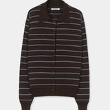 CORDERA STRIPED POLO CARDIGAN