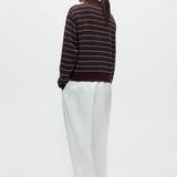 CORDERA STRIPED POLO CARDIGAN