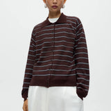 CORDERA STRIPED POLO CARDIGAN