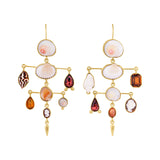 GRAINNE MORTON LAYERED VICTORIAN DROP EARRINGS