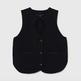 CORDERA CUT-OUT BOAT NECK WAISTCOAT