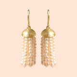 IVARENE BOUCLES D'OREILLES "SWING" PERLE BLANCHE