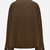 MONOKI SUZANNE SHIRT - BROWN