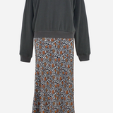 MONOKI WINTER LIV DRESS - TULIP PRINT - GROOVE PRINT