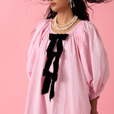 JAUNE LEYLA BOW DRESS
