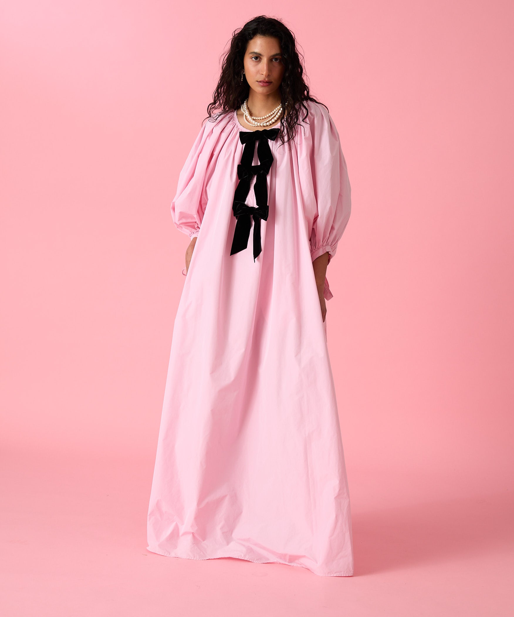 JAUNE LEYLA BOW DRESS