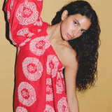JAUNE HAMAM DRESS IN RED PRINT