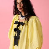 JAUNE LEYLA BOW DRESS