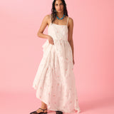 PERI DRESS IN PINK FLORA