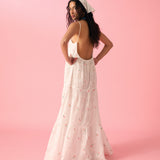 PERI DRESS IN PINK FLORA