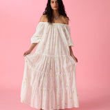 JAUNE HAGIA SOFIA DRESS IN LEMON FLORAS