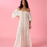 JAUNE HAGIA SOFIA DRESS IN LEMON FLORAS