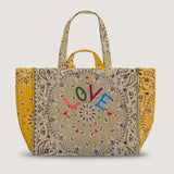 CALL IT BY YOUR NAME Maxi Quilted Cabas Tote - LOVE